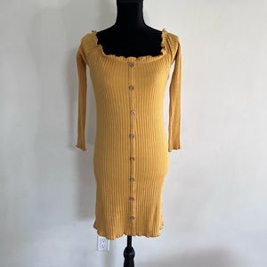 Off the Shoulder Midi Dress